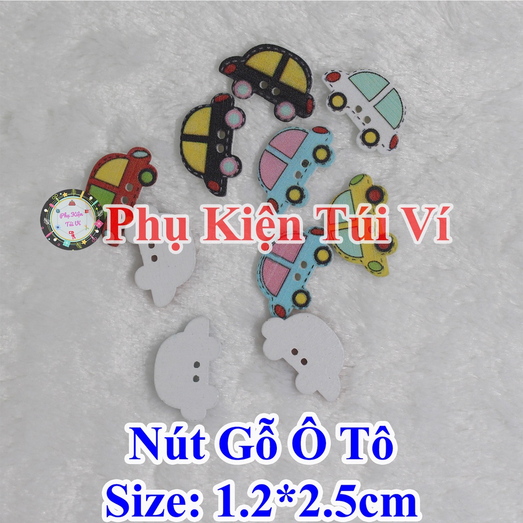 Nút gỗ ô tô 15k/chục (giao màu ngẫu nhiên)