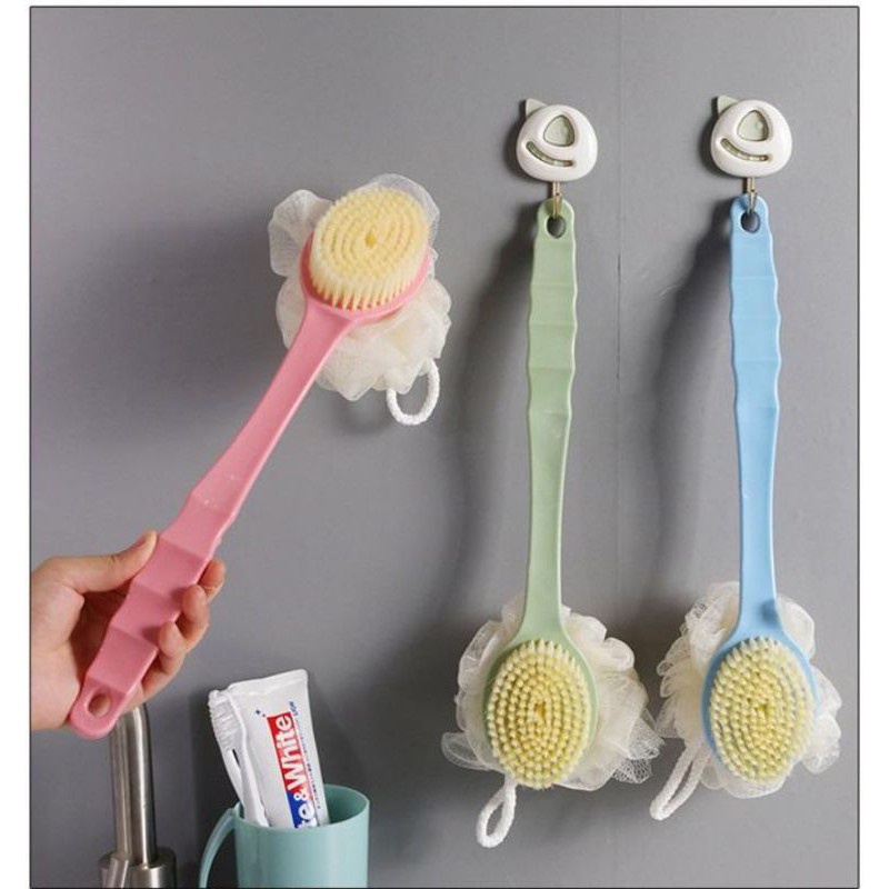 Bông Tắm Kèm Cây Cọ Lưng Cán Dài Tiện Lợi