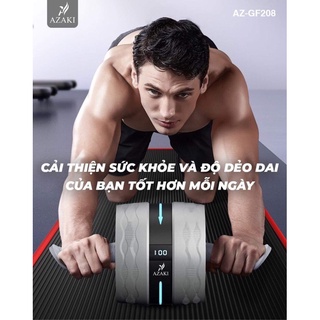 [HÀNG CAO CẤP] Con lăn tập bụng thông minh azaki GF208 săn chắc các cơ