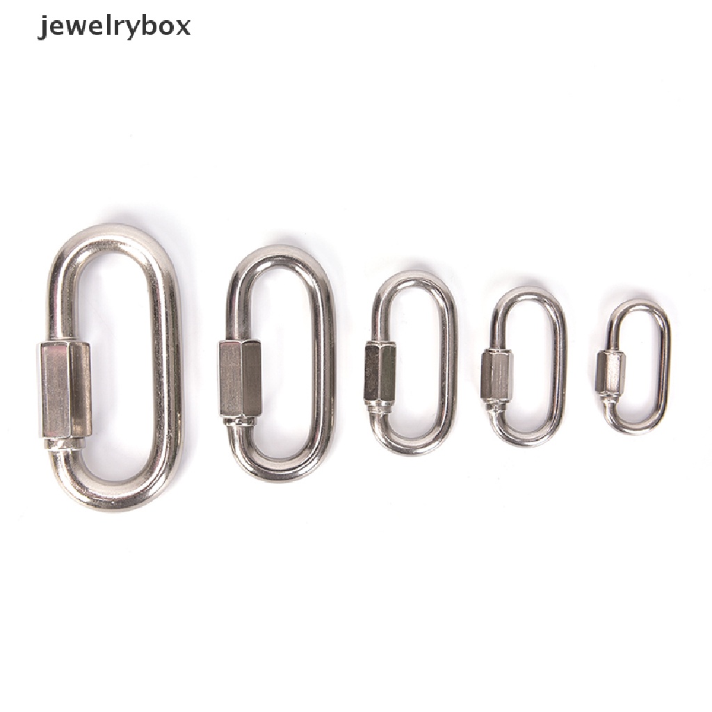 Móc khóa carabiner bằng thép không gỉ dùng leo núi an toàn