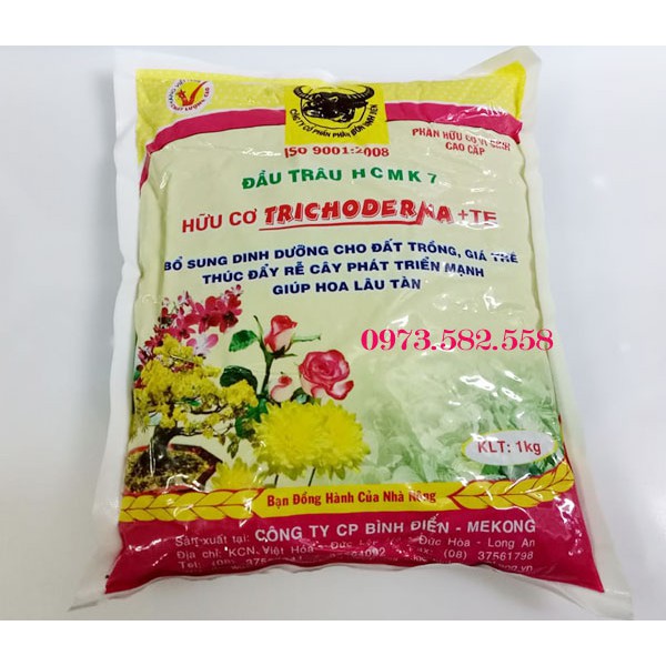 Phân Bón Hữu Cơ Vi Sinh Trichoderma + TE cho Rau Hoa Cây Cảnh