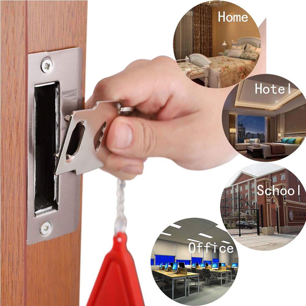 Khóa Cửa An Toàn Di Động Bằng Kim Loại PP Cho Nhà Ở / Khách Sạn