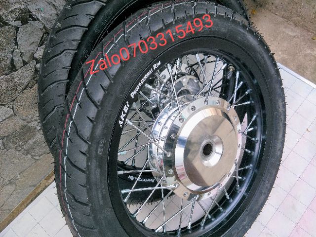 CẶP BÁNH CĂM NIỀNG NHÔM Akei 14 IN GẮN VỎ CAOSUMINA