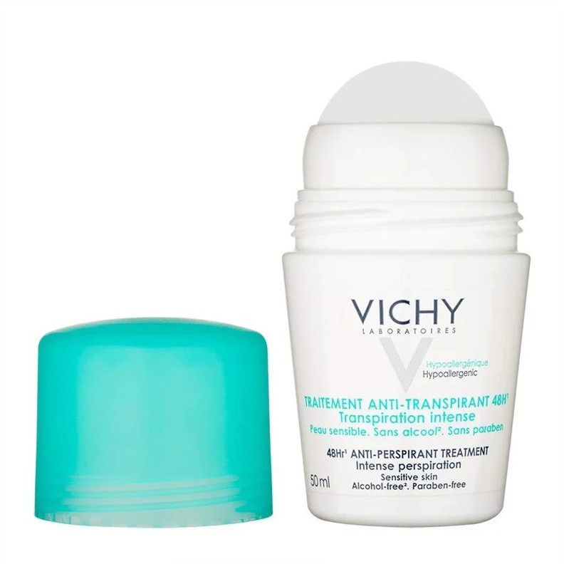 [CHÍNH HÃNG CÓ TEM] VICHY Antiperspirant Deodorant 48h 50mL - Lăn Khử Mùi Giúp Khô Thoáng 48h Cho Da Nhạy Cảm.