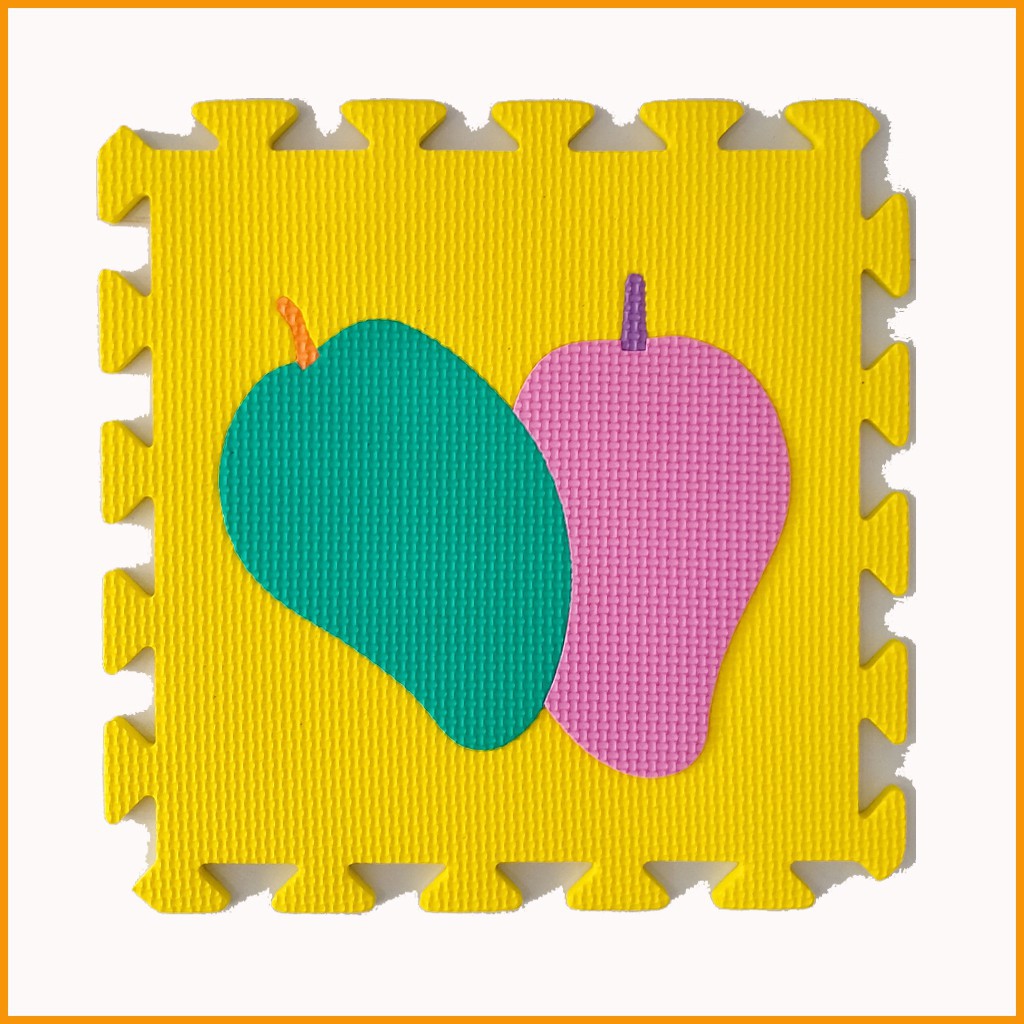 Thảm xốp cho bé hình trái cây - Kích thước mỗi tấm 30x30x1cm- Hàng Việt Nam