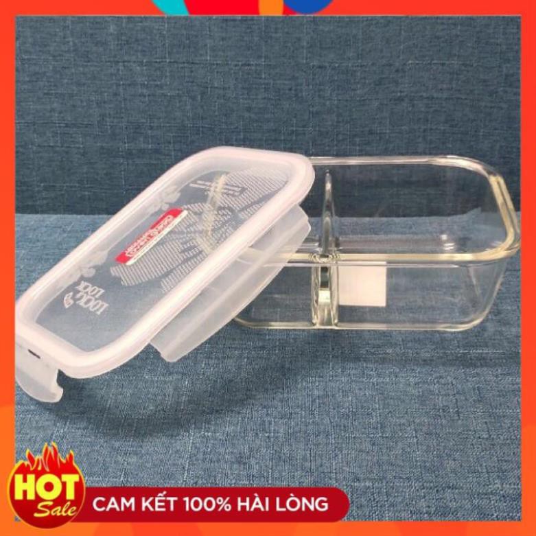 Hộp thủy tinh chia 2 ngăn Lock&Lock LLG445 1L quà tặng từ pediasure