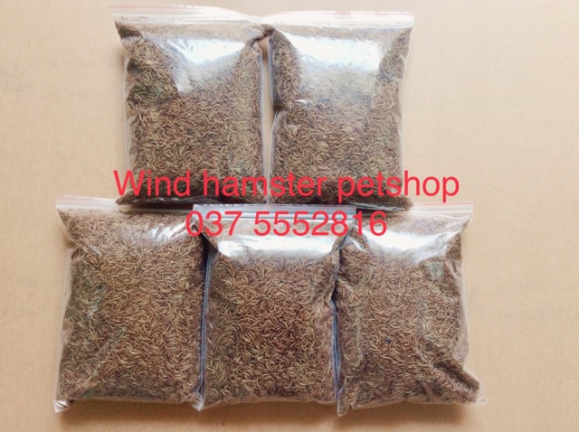 (Siêu rẻ) 1kg Sâu khô thơm cho hamster, chim, nhím ....