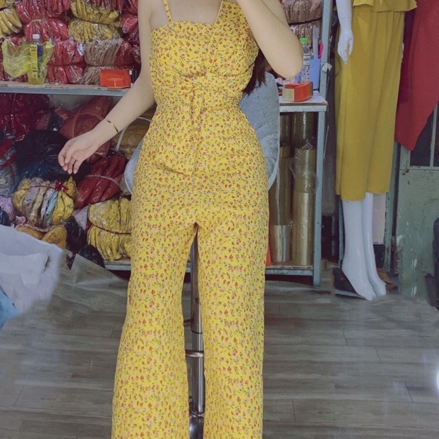 Jum dài hoa nhí (hình shop tự chụp) bao hàng đẹp