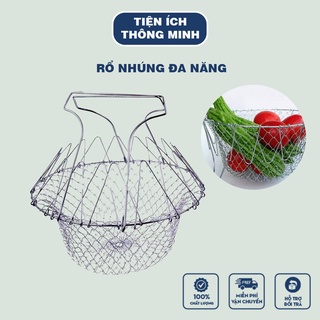 Rổ nhúng đa năng Inox thông minh, siêu tiện lợi