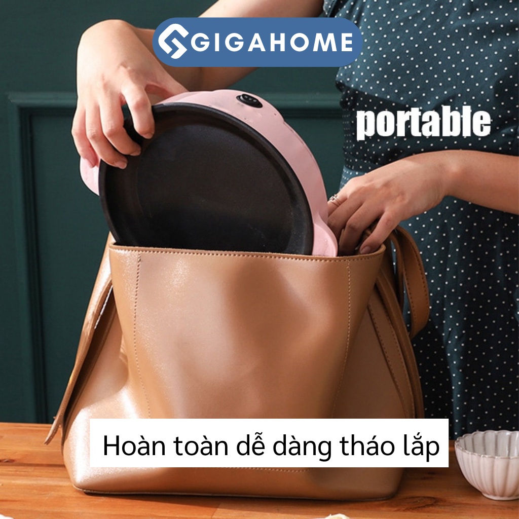 Chảo Nướng Điện Mini Đa Năng GIGAHOME Chống Dính Có Thể Xào, Chiên 9778