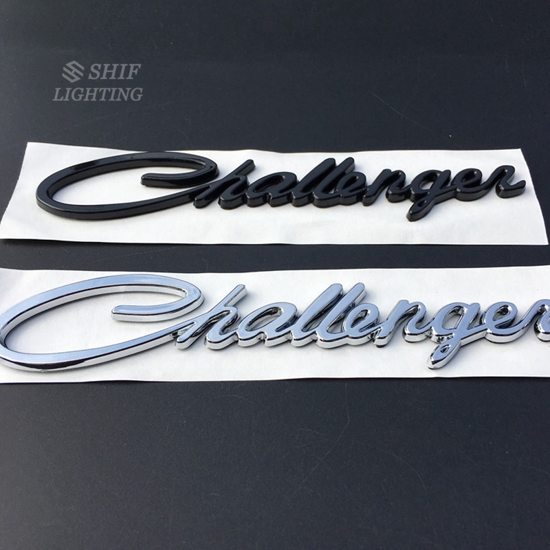 Miếng dán kim loại chữ CHALLENGER trang trí xe hơi độc đáo