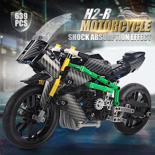 Đồ chơi lắp ráp technic 23002 xe moto kawasaki ninja h2-r motorcycle mẫu mới nhất
