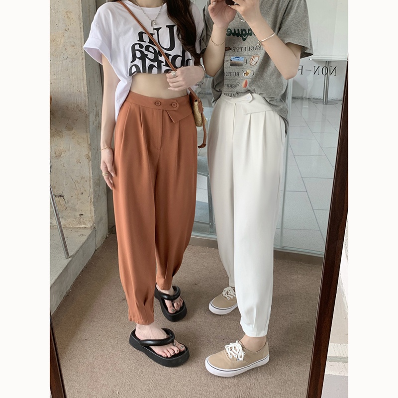 Quần Legging Màu Trơn Thời Trang Hàn Quốc Cho Nữ