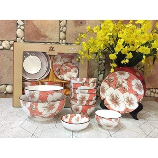 SET BÁT ĐĨA KÈM HỘP LÀM QUÀ TẶNG