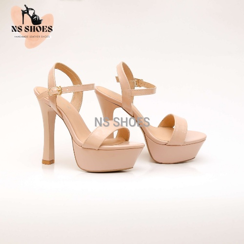 Giày cao gót đế đúp 2 màu đi tiệc phối nhiều đồ 13cm - NS2118
