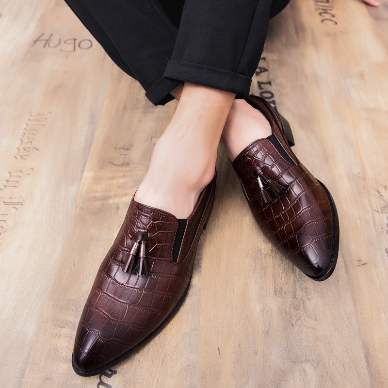 Luxury Crocodile Leather Shoes For Men