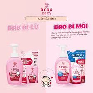 Nước rửa bình arau baby nhật chai 500ml/túi 450ml