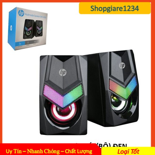 [Mã ELHACE giảm 4% đơn 300K] Loa máy tính 2.0 hãng HP DHE 6000 (2 cái/Bộ) Đen