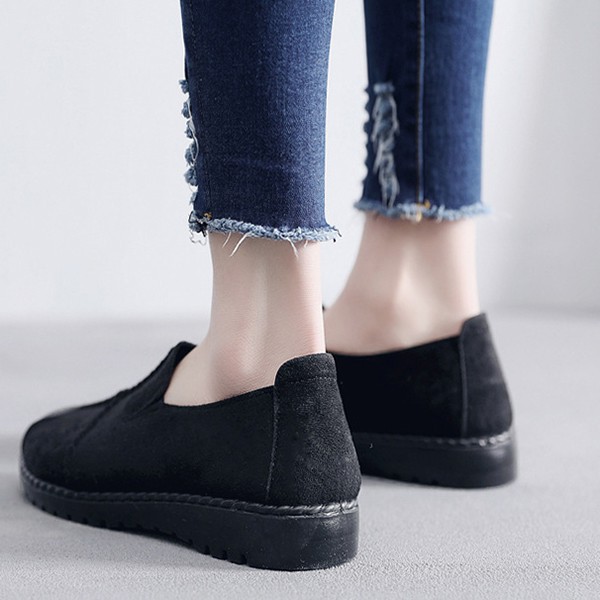 Giày chất da lộn đế mềm thoáng khí sành điệu cho nữ | BigBuy360 - bigbuy360.vn