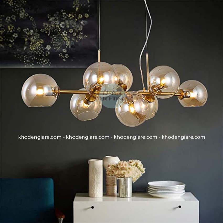 Đèn thả bàn ăn 8 bóng DC269