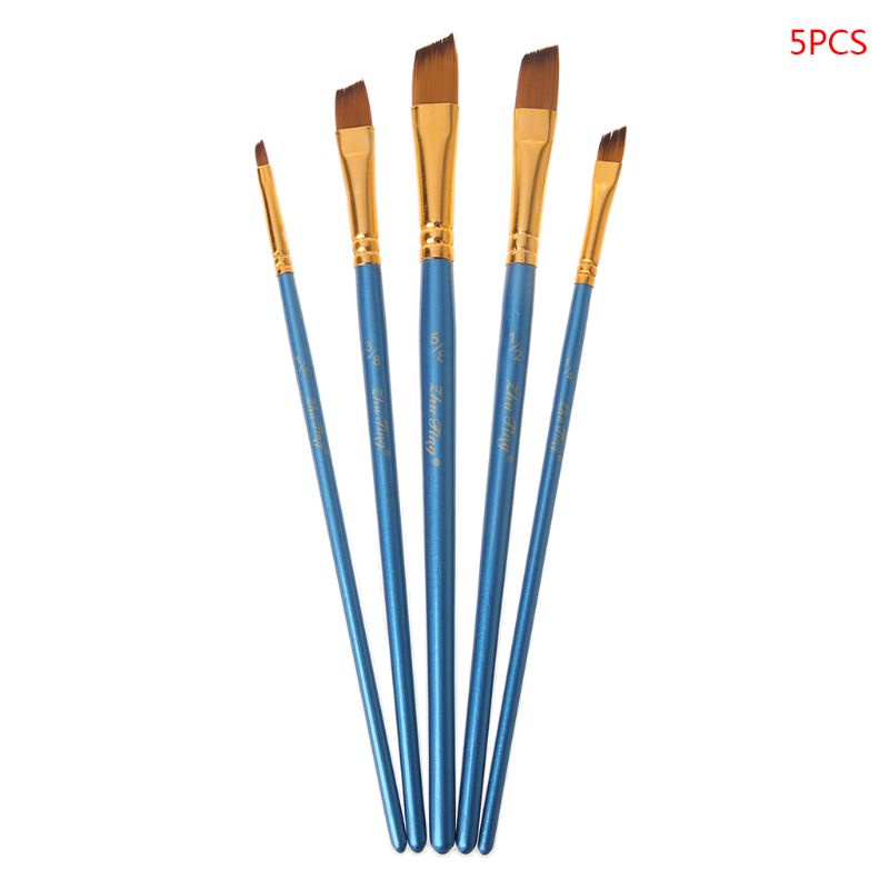 Set 5 Cọ Vẽ Tranh Sơn Dầu Chuyên Dụng