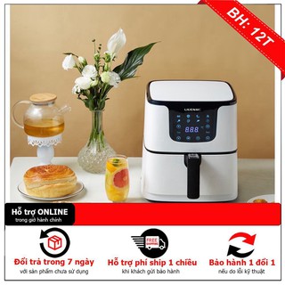 [Xả kho] Nồi Chiên Không Dầu Liven 5.5 Lít Màn Hình LCD Công Nghệ Mỹ (U.S.A) 1 đổi 1 trong 12 tháng