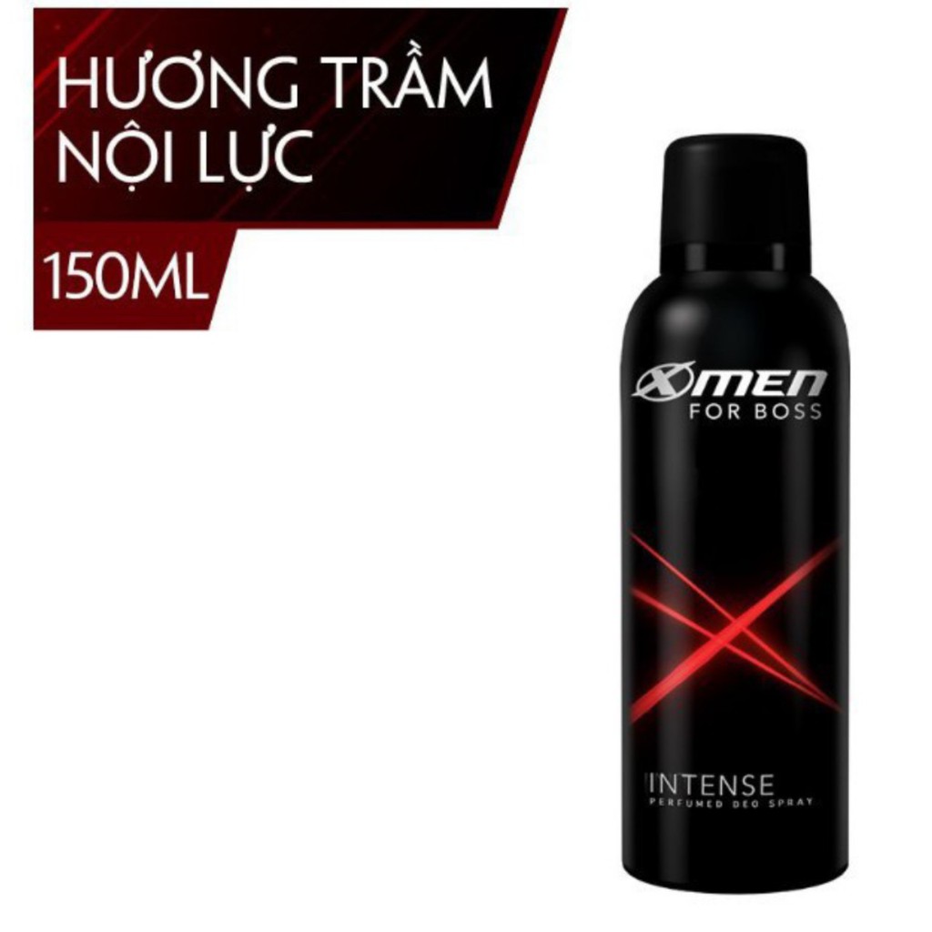 Xịt khử mùi X-men for boss hương Intense 150ml