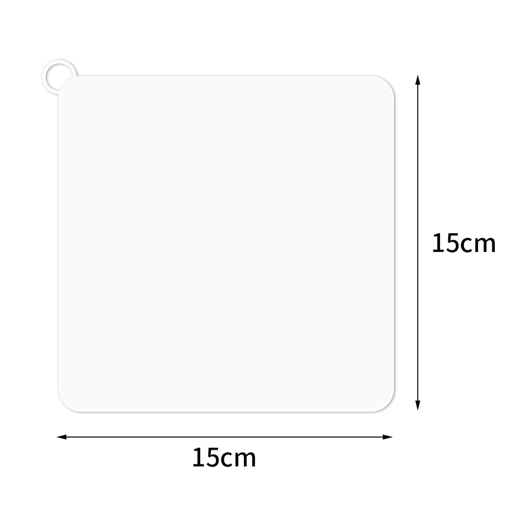 1 Miếng Đệm Silicon Hình Vuông Trong Suốt Chặn Lỗ Thoát Nước Bồn Rửa Chén Nhà Tắm