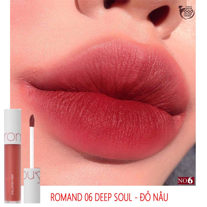 [NEW COLOR] Son Kem Lì Romand Zero Velvet Tint