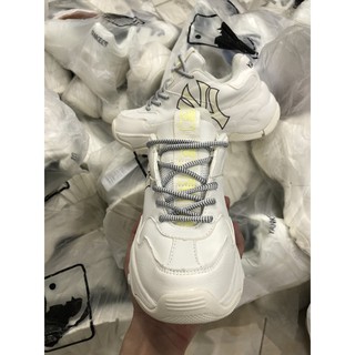 Giày thể thao sneaker mlb NYC kem