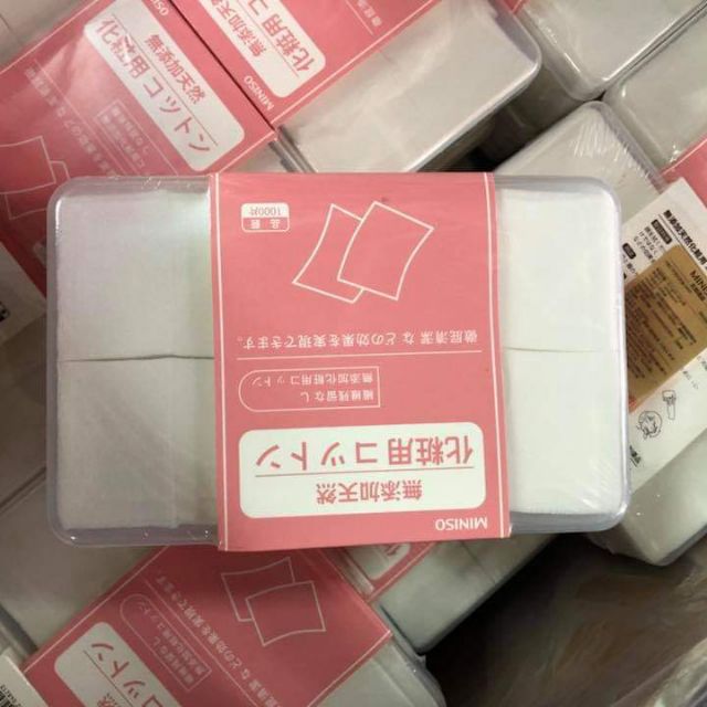Bông tẩy trang miniso dai mềm