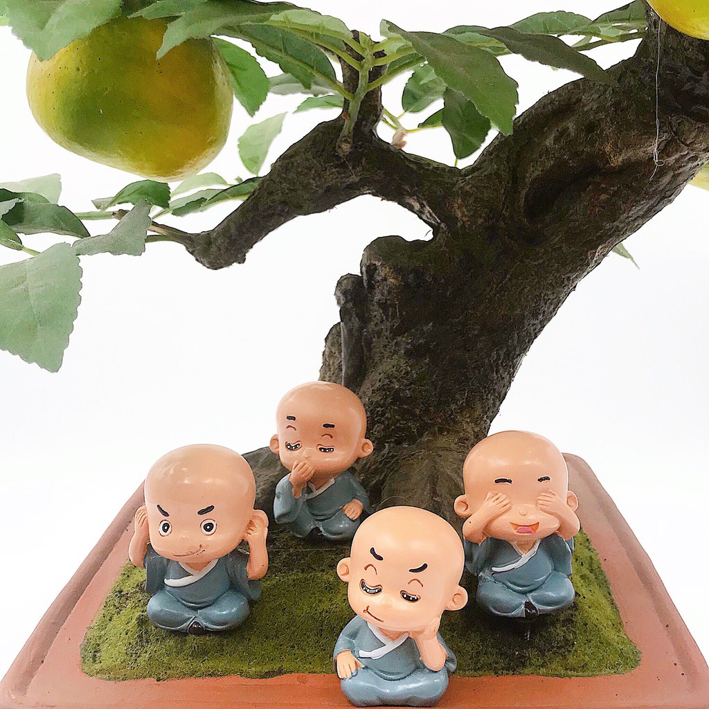 Bộ tượng 4 chú tiểu Tứ Không vật phẩm phong thủy | BigBuy360 - bigbuy360.vn