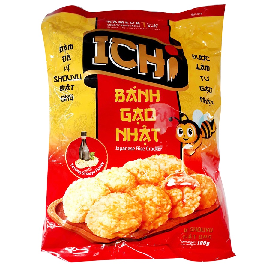 Bánh gạo Nhật ICHI vị mật ong gói 100g/180g