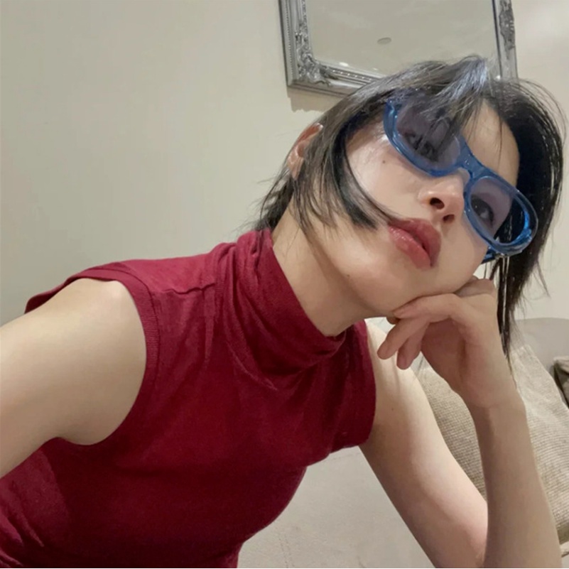 Kính mát gọng oval nhiều màu sắc thời trang