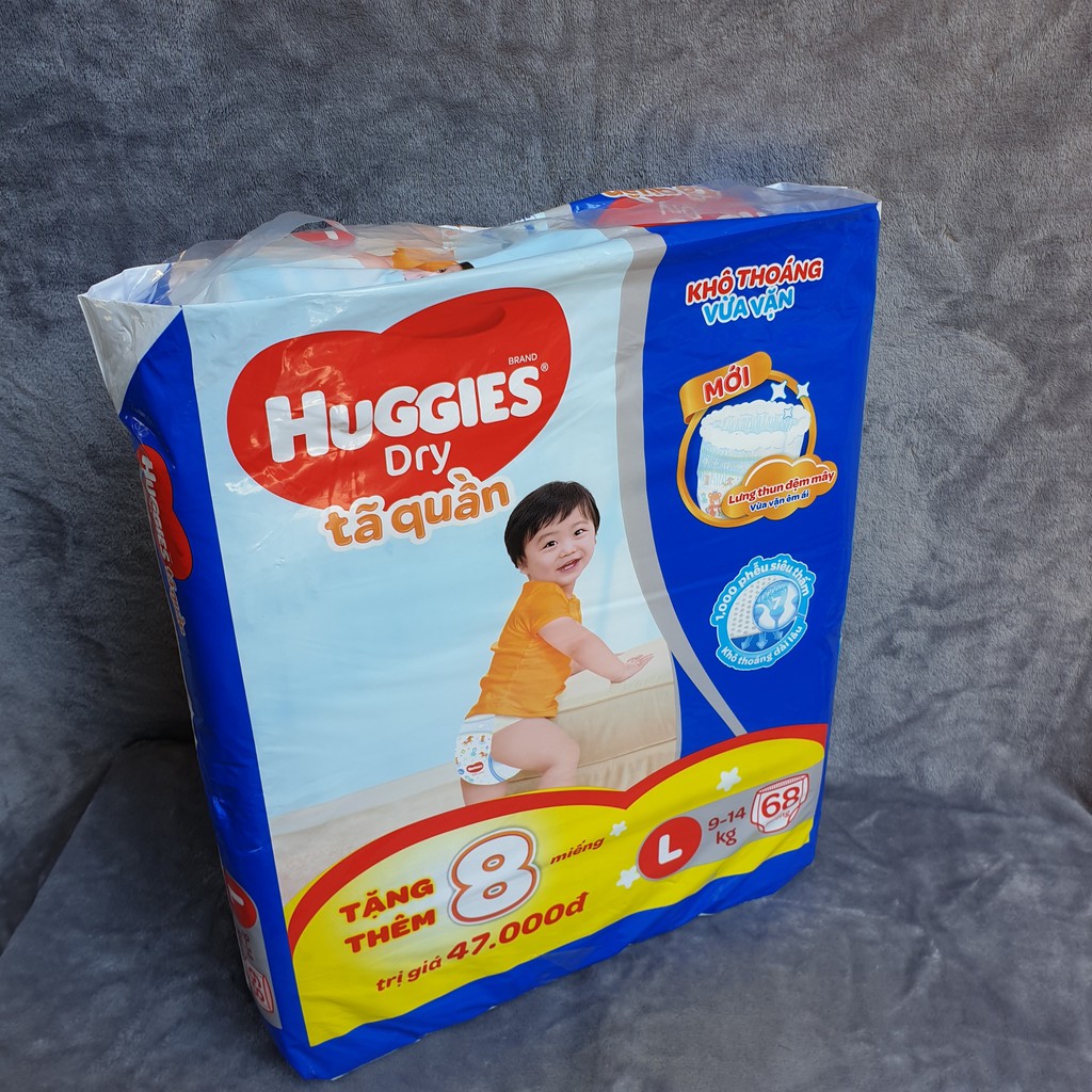 bỉm huggies tã quần lưng thun đệm mây mới xxl56/ xl62 /l68/ m74 miếng