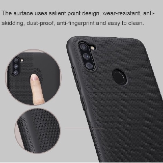Ốp lưng Nillkin sần cho Galaxy A11/ M11 Nhựa cứng PC chống vân tay ( Chính Hãng )