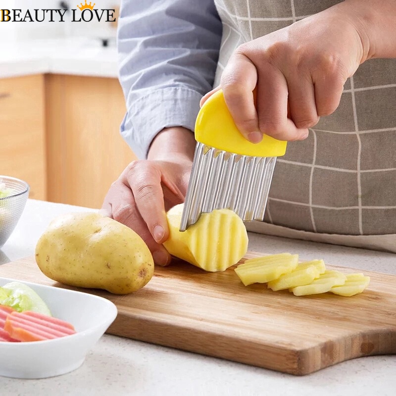 Dao Cắt Khoai Tây Lượn Sóng Bằng Thép Không Gỉ