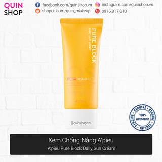 [Quinshop.vn] Kem Chống Nắng A’pieu Pure Block Daily Sun Cream