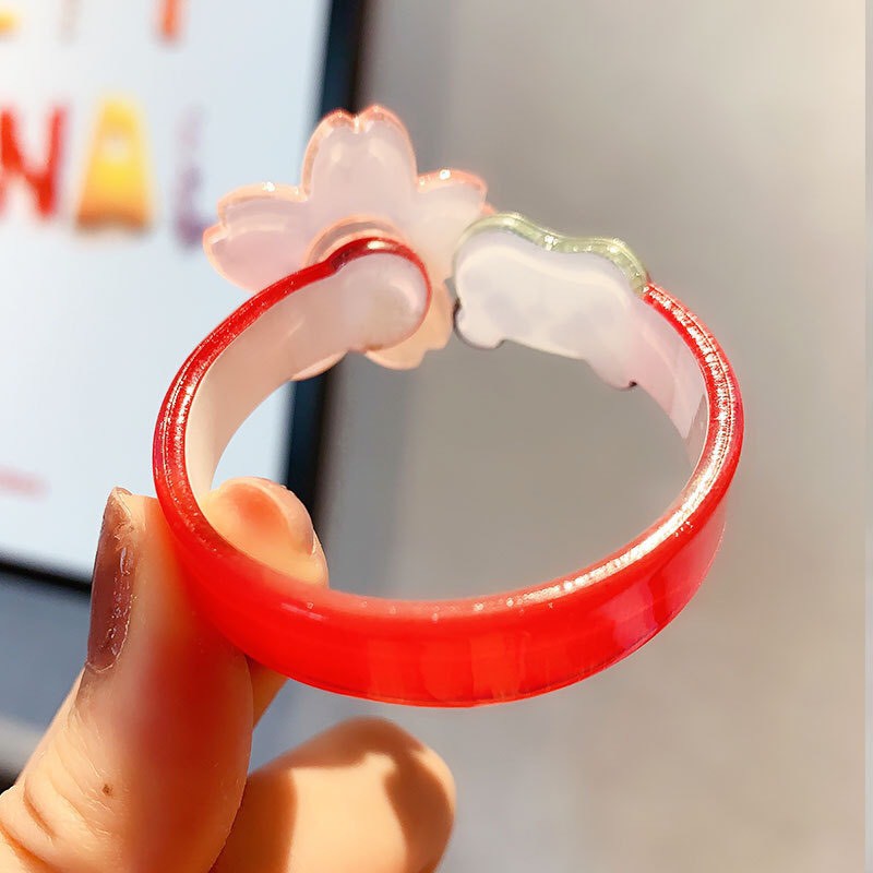 [ FREE SHIP ]  Vòng tay xinh xắn ngộ nghĩnh cho bé gái, hoa có thể xoay tròn rất xinh và đáng yêu