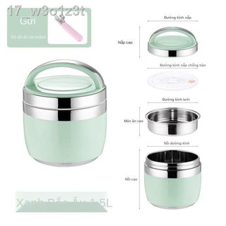 [HÀNG MỚI VỀ]Hộp cơm cách nhiệt, cơm, nắp nhựa, Bùa nhiệt Freda, Tay cầm, inox