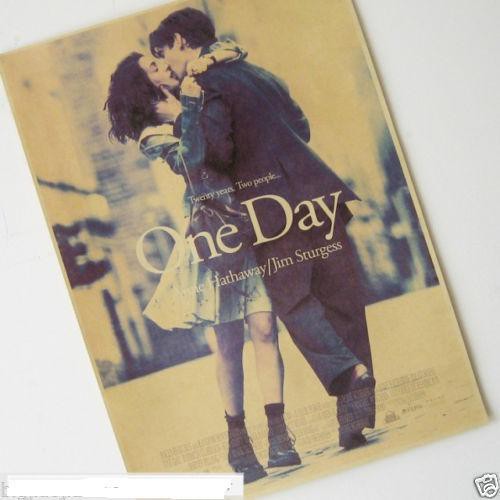 Tấm áp phích phim One Day phong cách vintage
