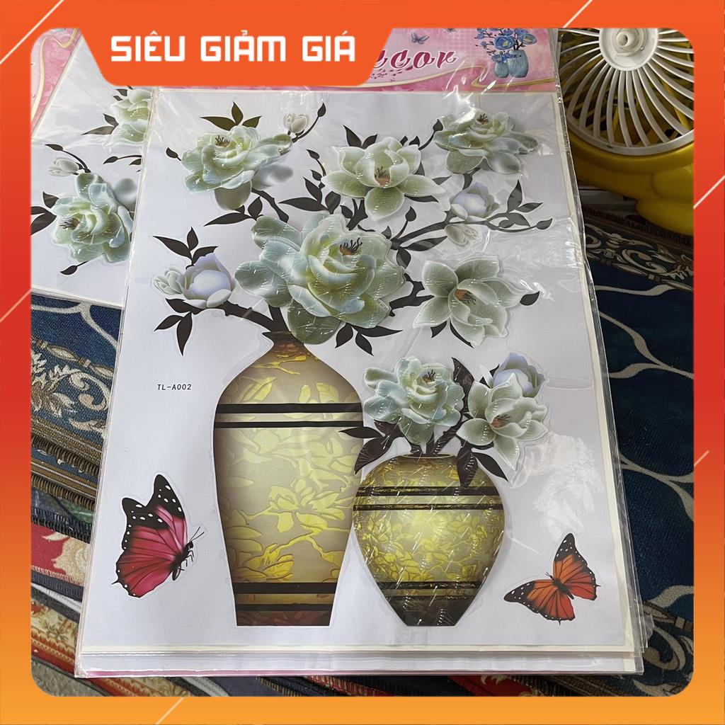 Tranh Hoa Nổi 3D Dán Tường Trang Trí Phòng Đẹp Mắt