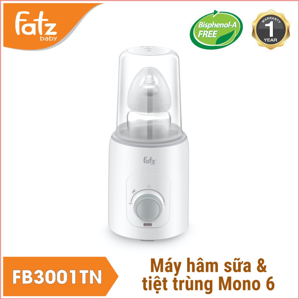 [Chính Hãng] Máy hâm sữa và tiệt trùng bình sữa Fatzbaby Mono 6 / FB3001TN - Máy hâm sữa Fatz Baby