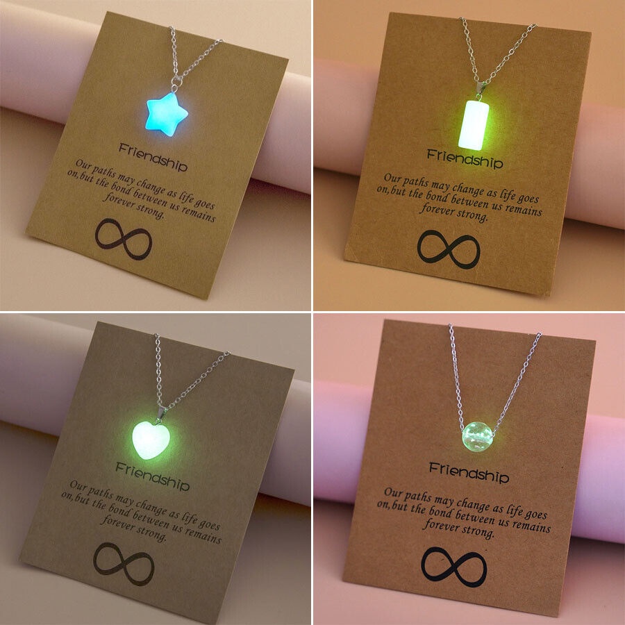 Vòng cổ Mặt Đá Tự Nhiên Phát Sáng Trong Đêm