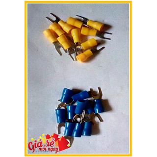 Đầu cos chẻ (cos chữ Y) bọc (10 cái)