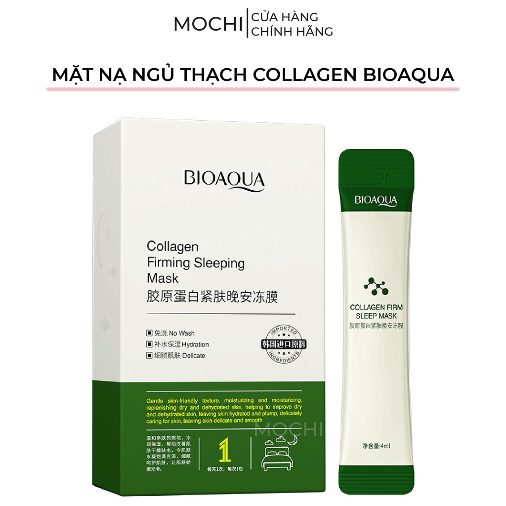 Mặt Nạ Ngủ Thạch Collagen Nâng Cơ l Dưỡng Trắng Da l Cấp Ẩm Mask Đắp Mặt Bioaqua Nội Địa Trung MOCHI SHOP