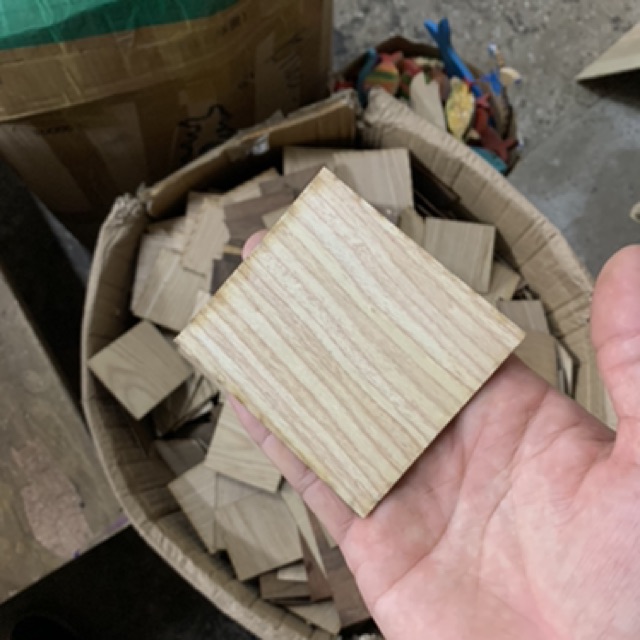 Tấm gỗ làm học liệu, đồ cho bé (100 miếng)