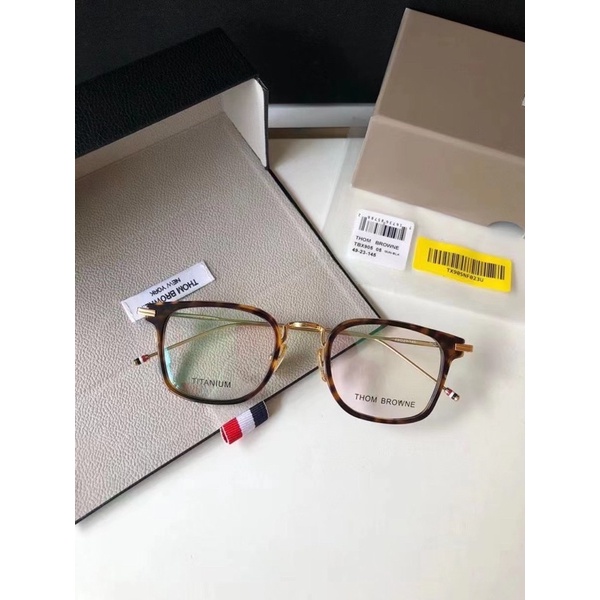 Kính mắt vuông unisex TB905 titanium cao cấp Fullbox hộp TB