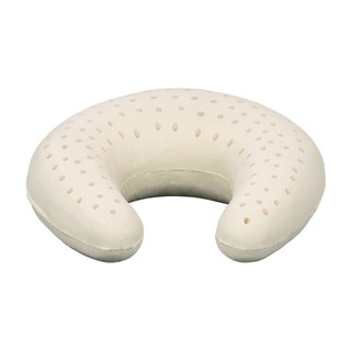 Gối cao su thiên nhiên 100% Vạn Thành vòng cổ kích thước 26x28x10cm + Kèm vỏ gối cùng kích thước (Màu ngẫu nhiên)