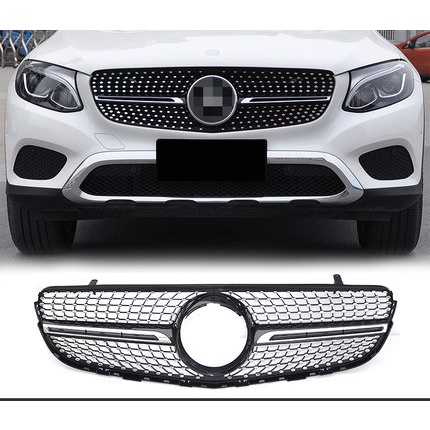 Mặt ca lăng kim cương sao rơi Mercedes Benz dòng xe C E GLC GLE